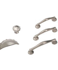 Gold Finish 1-5/16 Inch Knob, 5 Pack, Traditional Cabinet And Drawer Hardware For Kitchen Cabinets, Verona Peak Style With Antique Look, handles and pulls.