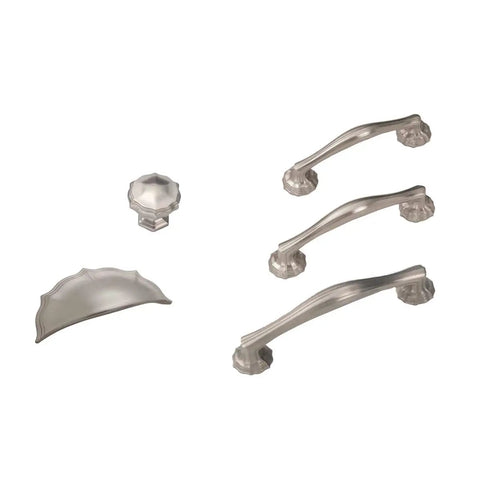 Gold Finish 1-5/16 Inch Knob, 5 Pack, Traditional Cabinet And Drawer Hardware For Kitchen Cabinets, Verona Peak Style With Antique Look, handles and pulls.