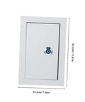 Front view of Heavy Duty Weatherproof Wall Mount Electrical Distribution Box For Industrial Use Durable Steel Enclosure