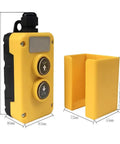 12V DC Remote Control Switch for Hydraulic Pump and Truck Lift Gate Cranes, Wall Mounted Unit With Independent Bracket
