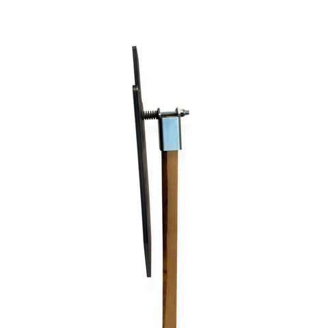 Heavy Duty Static Target Hanger for Three Eighths and One Half Inch Steel Targets with 1000 Foot Pounds Impact Rating side view