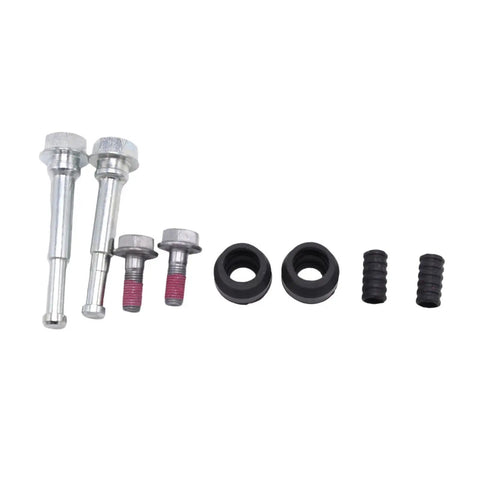Complete Front Brake Caliper Slider Pin Kit With Rubber Bushings And Guide Boots For Easy Car Maintenance And Smooth Stopping Performance, metal pins