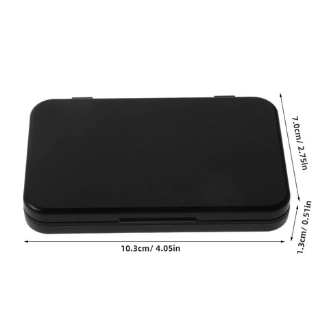 Dead Zero Smudge Fast Dry Pigment Ink Pad For Rubber Stamps and Official Signatures, black, compact size 10.3cm x 7cm for card crafting.