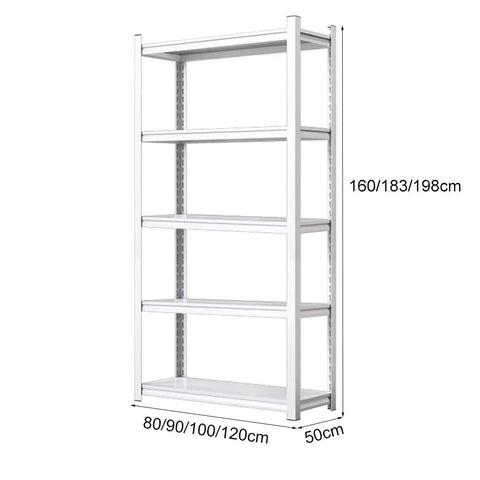 Five Tier Heavy Duty Metal Shelving Adjustable Storage Rack Rock Solid Warehouse Organizer Super Sturdy Garage Basement Shelf Holds Up To Two Thousand Pounds For Home And Office Use