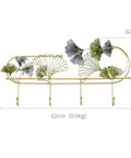 Heavy Duty Wall Mounted Coat Rack With Sturdy Hooks For Draping Jackets Hats And Outerwear In The Entryway Hallway Bedroom A Simple Setup That Keeps Your Daily Gear Straight Up Tidy with decorative leaf design.