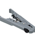 Hilitand Compact Wire Stripper And Cutter Tool With Durable Sk5 Steel Blade And Strong Abs Body, gray handheld device.