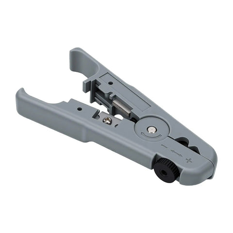 Hilitand Compact Wire Stripper And Cutter Tool With Durable Sk5 Steel Blade And Strong Abs Body, gray handheld device.
