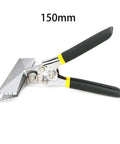 Sheet Metal Bending Pliers Hand Seamer Pro Grade Wide Jaw For 80mm Elbow And 150mm Straight Bends, black ergonomic grip
