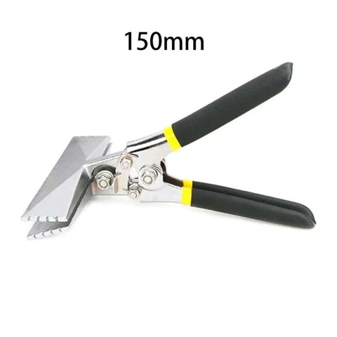 Sheet Metal Bending Pliers Hand Seamer Pro Grade Wide Jaw For 80mm Elbow And 150mm Straight Bends, black ergonomic grip