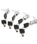 Drawer Tubular Cam Lock With Locking Plate Zinc Alloy Heavy Duty Cabinet Mailbox Drawer Lock with keys shown