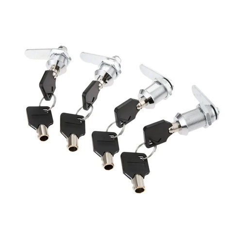 Drawer Tubular Cam Lock With Locking Plate Zinc Alloy Heavy Duty Cabinet Mailbox Drawer Lock with keys shown