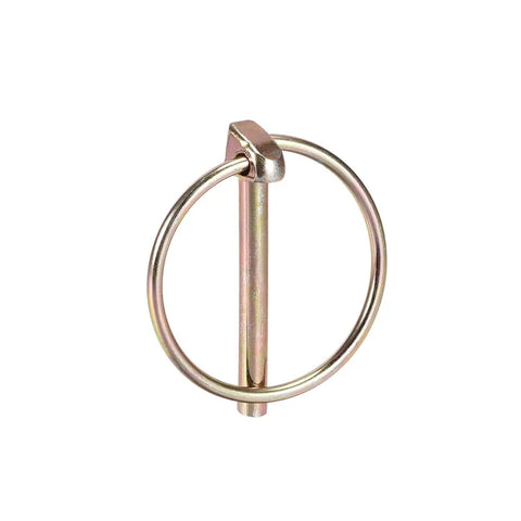 Self Locking Steel Dowel Pin Kit With 5x40mm 6x45mm 8x50mm And 10x45mm Pins, Zinc Plated Metallic Finish, Perfect For Boat Trailers And Tractors, Rust Resistant Spring Lock Pins For Quick And Solid Fit. Self-locking steel dowel pin with ring