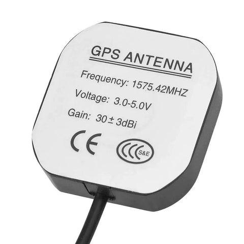 Active Car GPS Antenna With SMA Male Connector Waterproof Magnetic Mount Three Meter Cable featuring specifications.