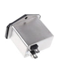 Cw2b-10A-T Single Phase EMI Power Filter And Line Conditioner AC Socket Protector angled view showing metal casing and prongs