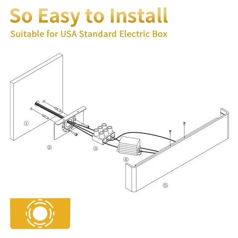 Installation guide for Matte White Up And Down LED Vanity Light For Bathroom Wall Mount 15.75 Inch Modern Fixture