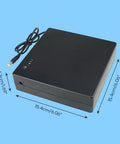 Compact Mini UPS Battery Backup For 12 Volt Routers Cameras And Speakers Emergency Standby Power Supply visible on a blue background.