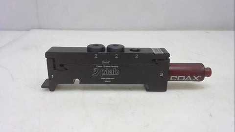 P3010 Quick Release Vacuum Module For Vacuum Pumps Lightweight 0.33 Lb Compact 8 By 2 By 2 Inches Used Good Condition High Performance Vacuum Tool Component For Industrial Automation Replacement Part, black metal unit