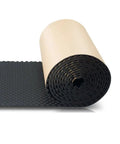 Heavy Hitter Egg Crate Acoustic Foam Panels Self Adhesive Sound Dampening Wall Tiles For Home Studios And Gaming Rooms Crushing Echoes While Keeping Vocal Mixes Fresh And Sharp Black 3.2X32 Foot Roll on a white background.