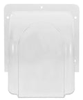 Waterproof Doorbell Rain Cover For Time Attendance And Fingerprint Devices PVC Protective Weatherproof Cover No Fuss Easy Install Keeps Rain And Snow Off Electronics And Components In Outdoor Settings clear PVC wall-mounted cover with screw holes