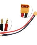 XT60 To 4.0mm Banana Plug Balance Charge Cable Adapters 5 Pack 21cm Lead For RC Batteries Plug And Play Ideal For RC Helicopter