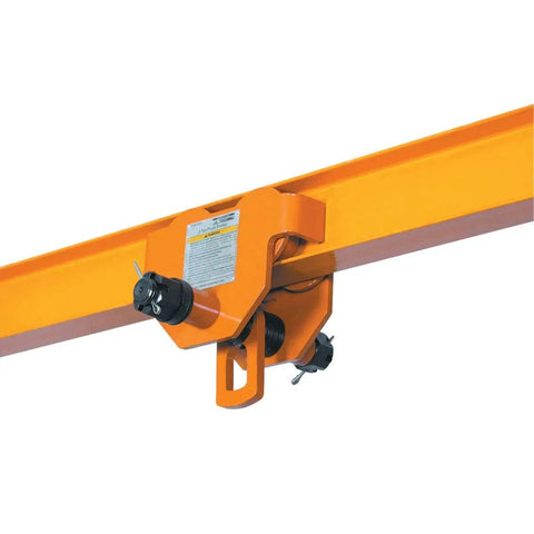 Beefy 2 Ton Push Beam Trolley Adjustable For I Beam Flange Width Four To Eight Inches Fits Standard Or Wide Flange Track