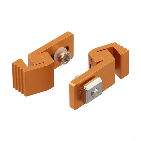 Heavy Duty Low Profile Cnc Side Pressure Plate Kit With T Track Claw Clamps For 3018 Router, orange aluminum clamps, precise lockdown fixtures.