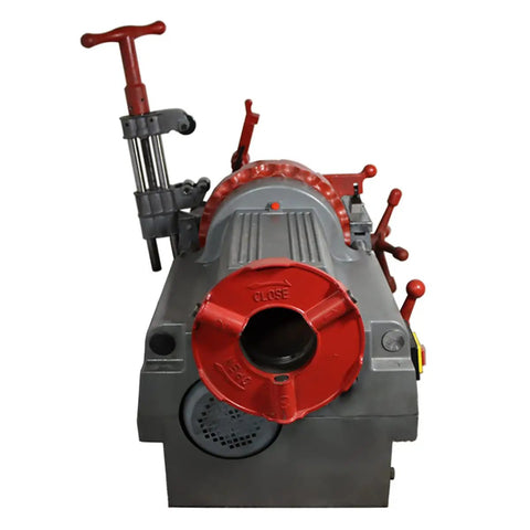 Electric Pipe Threader Machine 1/2 To 3 Inch NPT Threading Cutter For Cutting Threading And Reaming With Clamping Device And Oiling System For Installation And Construction Jobs, front view