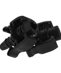 Quick Connect Coolant Tube Connector Pair For Car Radiator Hose And Coolant Outlet Fitting black plastic connectors for engine cooling repairs.
