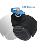 Universal Premium Office Chair Wheels And Quiet Dual Casters With 360 Degree Swivel Heavy Duty Rollers close-up showing dual caster design for smooth gliding.