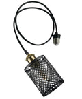 No Sweat Screw In Recessed Light Conversion Kit With E26 Adapter And Dimmable Helix Bulb in a black decorative pendant design.