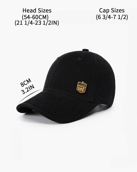 Unisex Baseball Cap Black Plus Size Hat For Running Golf Travel And More All Day Comfort Adjustable Fit Men And Women Truck Driver Style