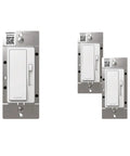 Sleek White Rocker Dimmer Switch Trio Pack Featuring Hella Smooth Gliding Switches And Zero Fuss Three Way Install For Up To One Fifty Watt Dimmable LED Fixtures