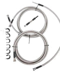 High Performance Diesel Fuel Line Kit Fits Chevy Silverado And GMC Sierra 2500 HD 3500 HD 6.6L V8 2004-2010 Super Turbo Direct Swap Replacement, braided steel hoses