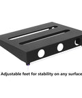 Sturdy 14 By 10.6 Inch Guitar Pedal Board With Carry Bag Angled Eight Degrees For Easy Access Fits Six To Eight Effects Pedals Steel Construction