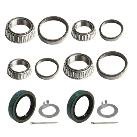 Beefy Boat Trailer Wheel Bearing Seal Kit for 3500 lb Axles showing bearings, cup, and seal components.