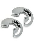 DUSAHDSG round torque concealed cabinet door hinges, semi-circular, stainless steel, 2 pcs