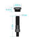 Replacement Mandrel For Rivet Nut Tool Rivnut Tool M12 Rivet Nut Mandrel And Nose Piece with dimensions