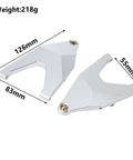 2Pcs Alloy Front Lower Suspension Arm Upgrade Kit For 1 By 7 UDR RC Car Replacement 8532, dimensions marked, metallic finish