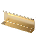 4 Pack Concealed Edge Pull Handles In Champagne Finish Aluminum Alloy Finger Pull Cabinet Handles For Kitchen Garage Drawers 92mm Length With 76mm Hole Spacing Durable One Piece Solid Base Easy Install