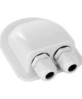 Go-To Dual Cable Gland Waterproof Box for Solar Panels with 6-12mm entry glands, ideal for RV, boat, tiny house systems