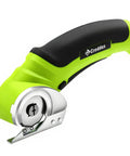 Close-up of Creddux Cordless Electric Scissors, 4.2V Rechargeable Power Cutter with ergonomic handle for easy cutting.