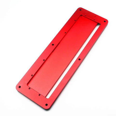 Aluminum Alloy Flip Adjustable Throat Plate For Electric Circular Saw, Precision Table Saw Insert Plate, red quick fit accessory