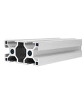 Premium 600mm 3060 Aluminum Profile Extrusion Rail For DIY CNC Router 3D Printer Workbench showing cross-section detail and silver anodized finish.