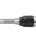 Premium Integral Drill Chuck Keyless With Straight Shank For Milling Machine, Features 1-13mm Clamping Range Using High Strength Auto Tightening Hardware Tool For Super Sweet And Precise Drilling Jobs Right Now, side view.