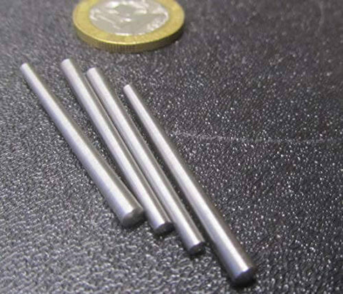 Heavy Duty 18-8 Stainless Steel Taper Pin Set For Precision Machining, 0.125 Inch Large Diameter, 0.094 Inch Small Diameter