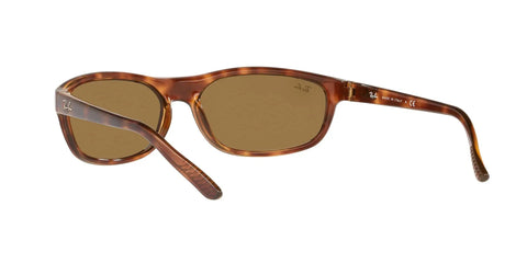 Mens Rectangular Sunglasses RB4114 Lightweight Sport Wraparound Frames In Havana Brown 62 mm Lens Width Case Included