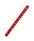 Silver Anodized T Slot Miter Track Jig For Woodworking Aluminum Alloy Slide Strip 300mm For Table Saw And Engraving Machines Beefy Pro Grade Heavy Duty Build Works With T Screws And Quick Clamps Red, showing red aluminum strip with holes