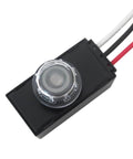 Outdoor Dusk To Dawn Photoelectric Sensor Switch 120 277V Auto On Off, three-wire, weatherproof post mount photocell control close-up view