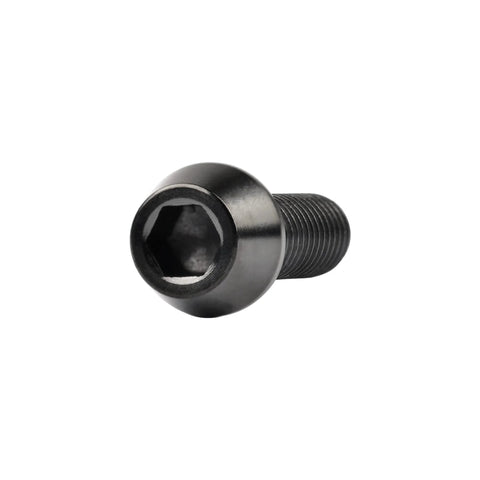 Beefy Titanium M4 Bike Bolts Pack Of Six With Tapered Hex Heads DIN912 0.7mm Pitch 3mm Drive 7mm Head Black Gr5 6Al 4V
