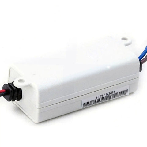 Built Tough 12V Switching Power Supply 0.67 Amps 8.04 Watts Universal Adapter in a sealed white box for outdoor use.